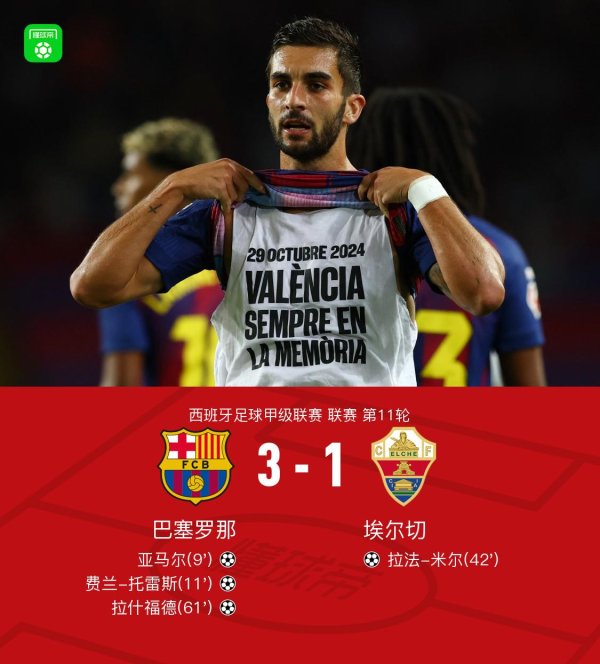 现货配资平台多少钱 剑南春｜巴萨3-1埃尔切，拉什福德、亚马尔、费兰破门，费尔明两助攻